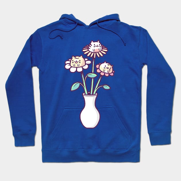 Flower felines Hoodie by Randyotter